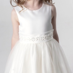 girls ivory occasion dress